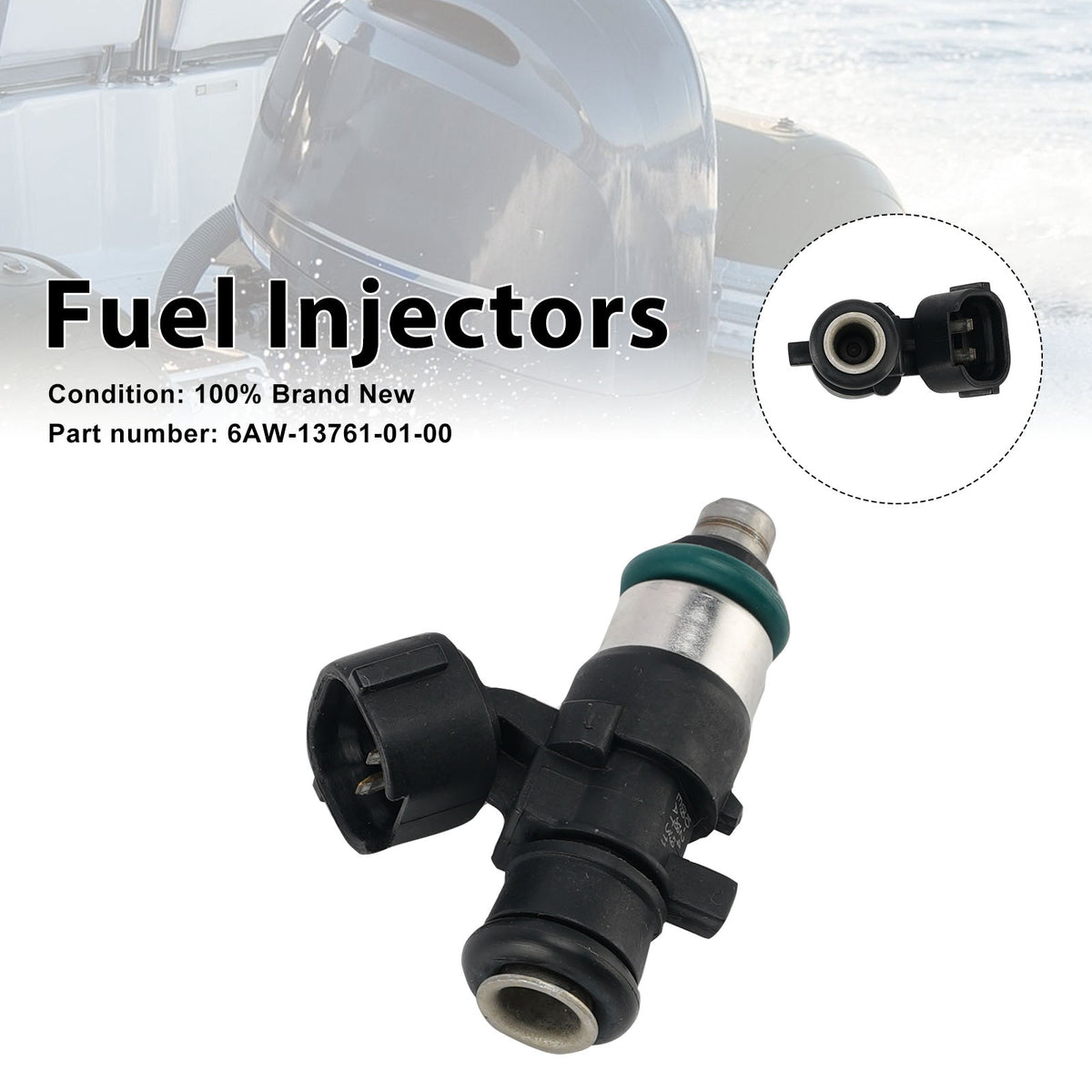 Yamaha Outboard 300HP LF300XSB2 Fuel Injectors 6AW-13761-01-00