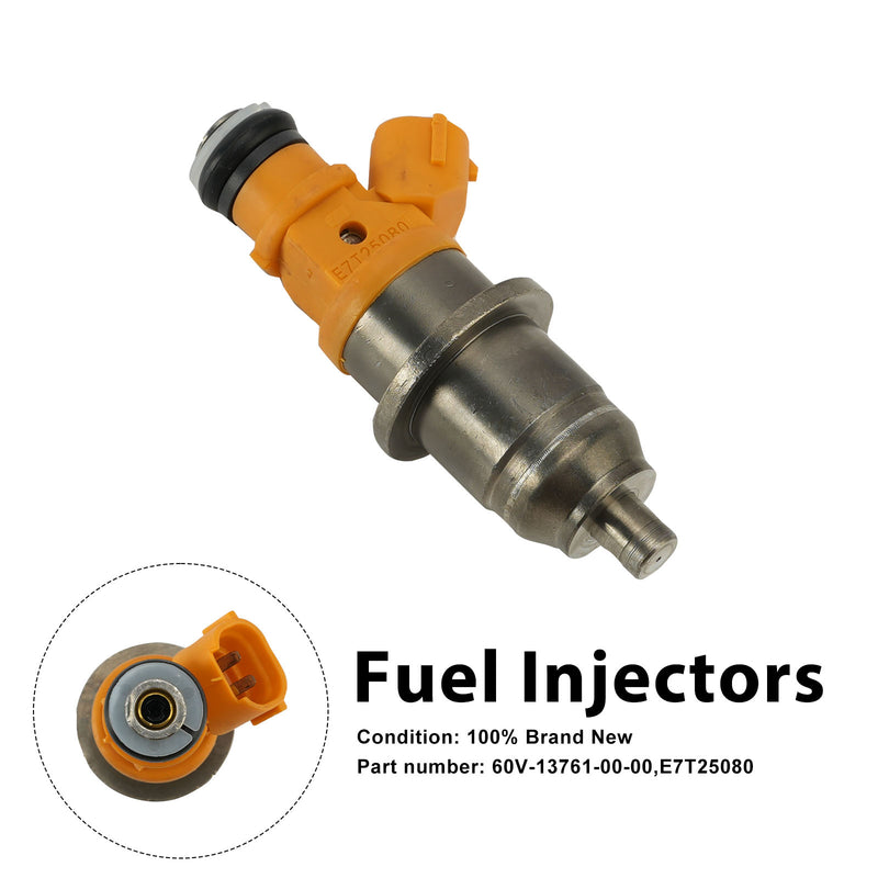 Yamaha Outboard 250 300 HP E7T25080 Fuel Injectors 60V-13761-00-00