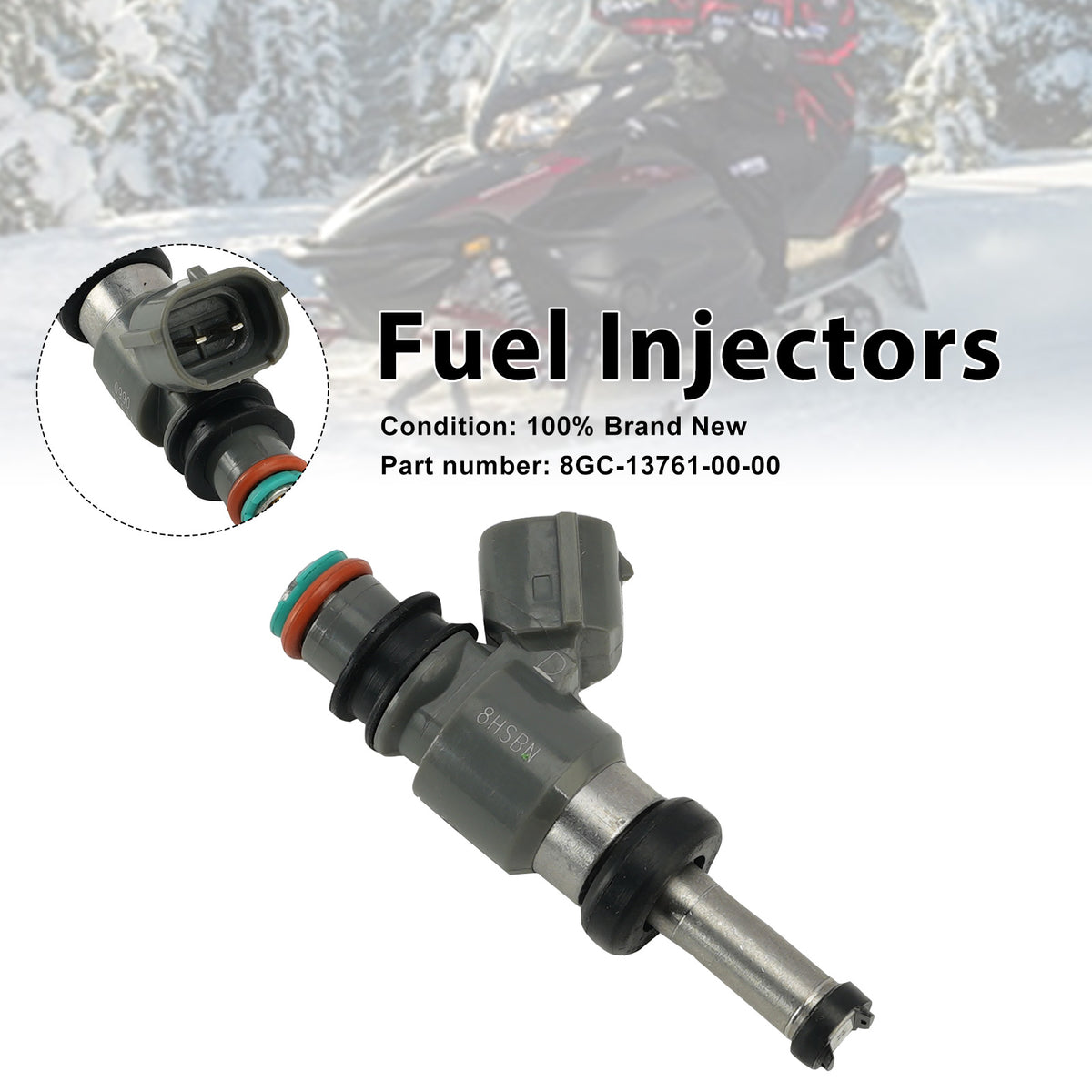 Yamaha PHAZER MTX FX NYTRO MTX GT RTX Fuel Injectors 8GC-13761-00-00