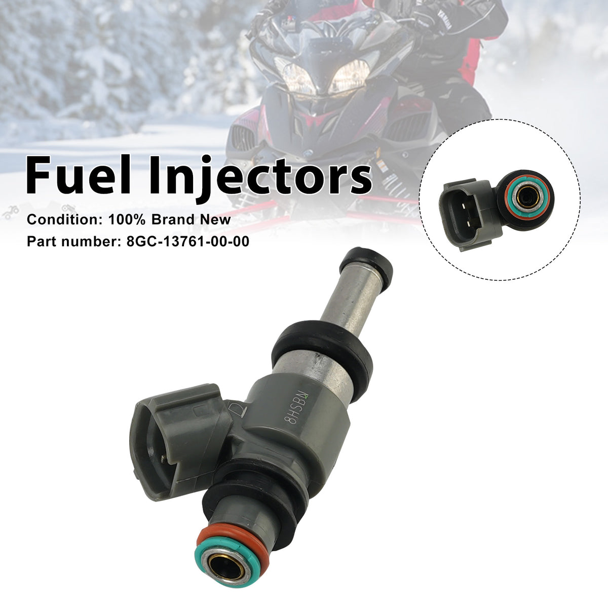 Yamaha PHAZER MTX FX NYTRO MTX GT RTX Fuel Injectors 8GC-13761-00-00