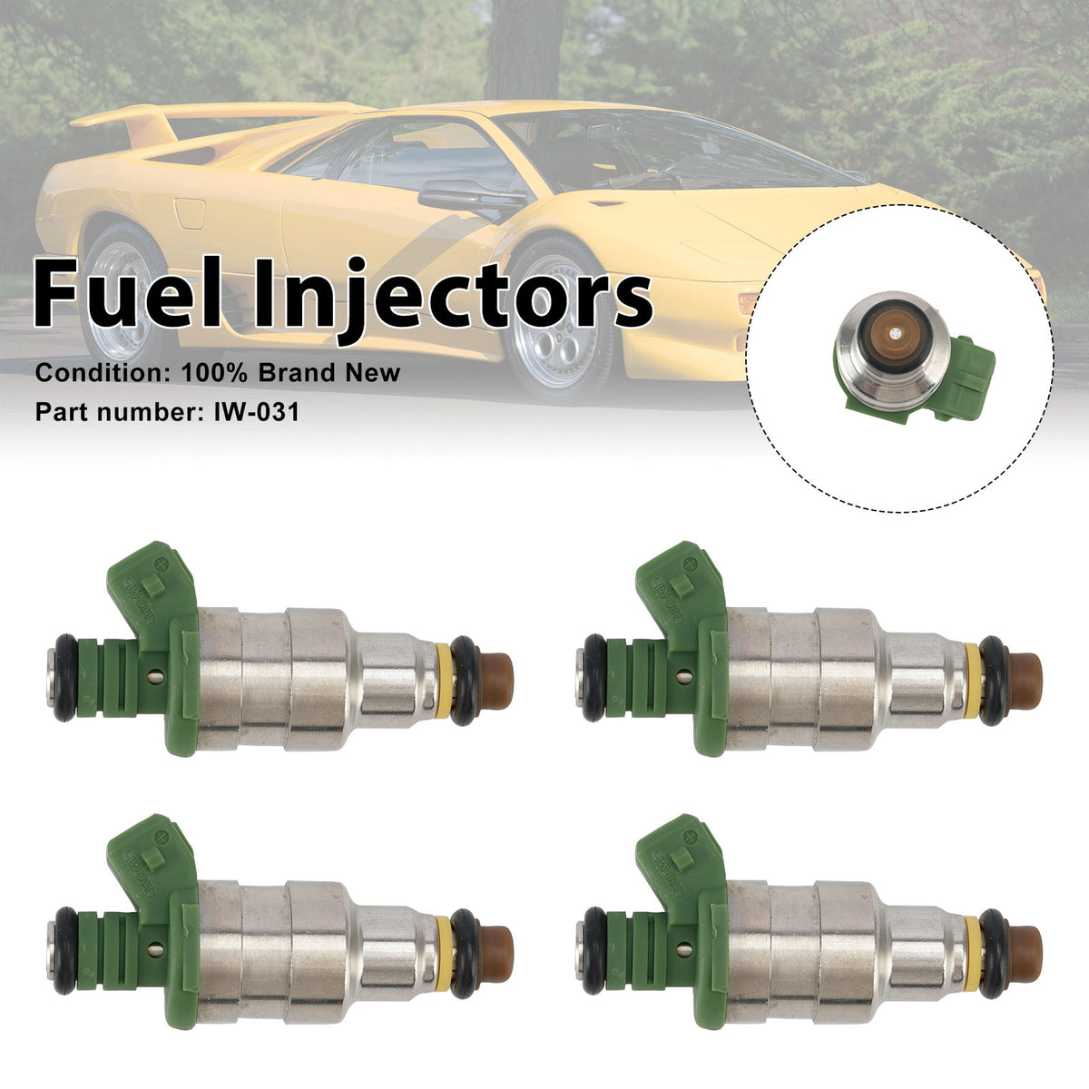 Ducati Lamborghini Murcielago 4PC IW031 Fuel Injectors IW-031
