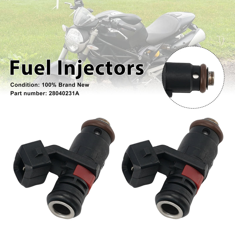 Ducati Monster 659 797 796 1110 2PC Fuel Injectors 28040231A