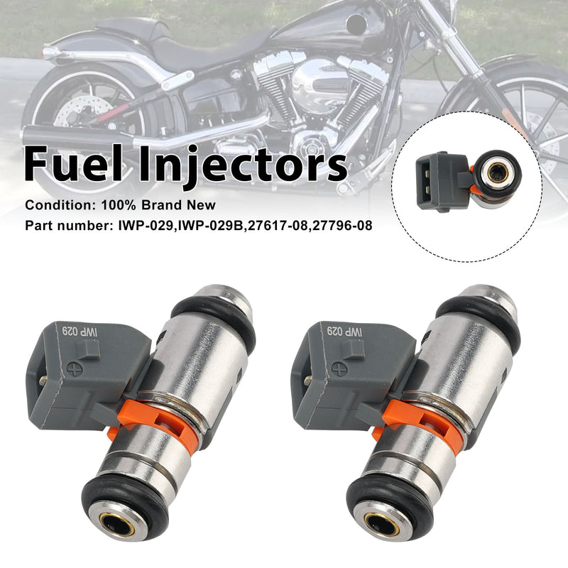 Electra Glide Street Glide Road King 2008-2017 2PC Fuel Injectors IWP-029