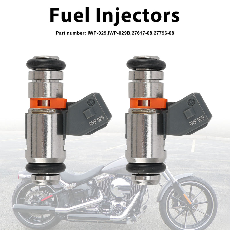 Electra Glide Street Glide Road King 2008-2017 2PC Fuel Injectors IWP-029