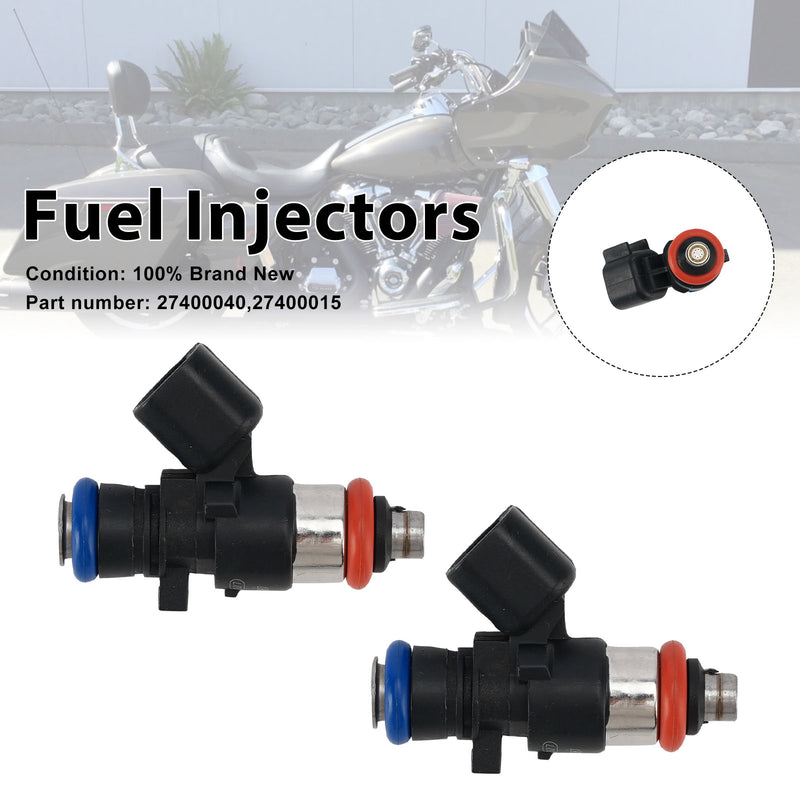 M8 Screamin Eagle 2PC Fuel Injectors 5.5g/s 27400015 27400040 Fits