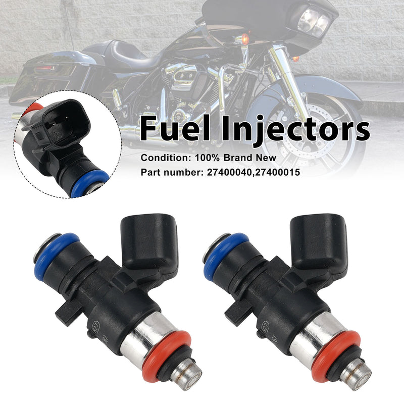 M8 Screamin Eagle 2PC Fuel Injectors 5.5g/s 27400015 27400040 Fits