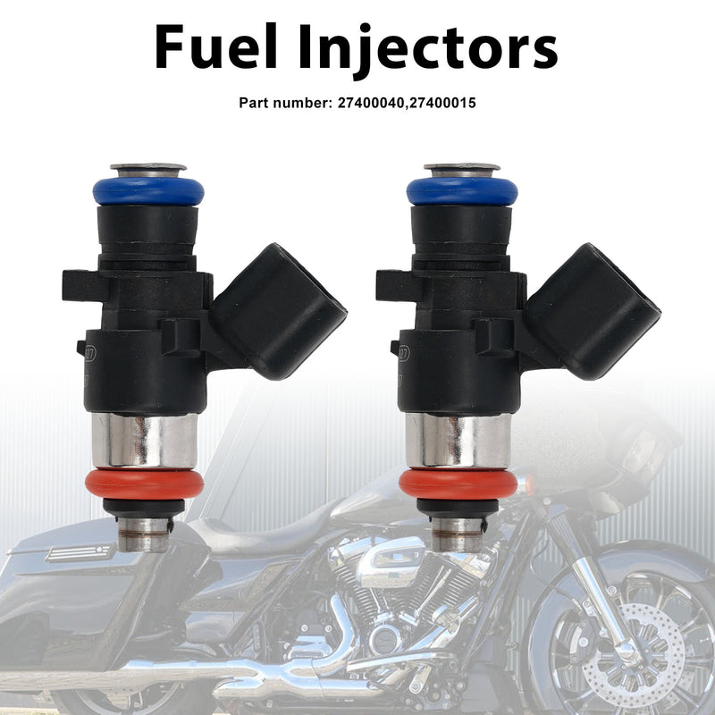 M8 Screamin Eagle 2PC Fuel Injectors 5.5g/s 27400015 27400040 Fits