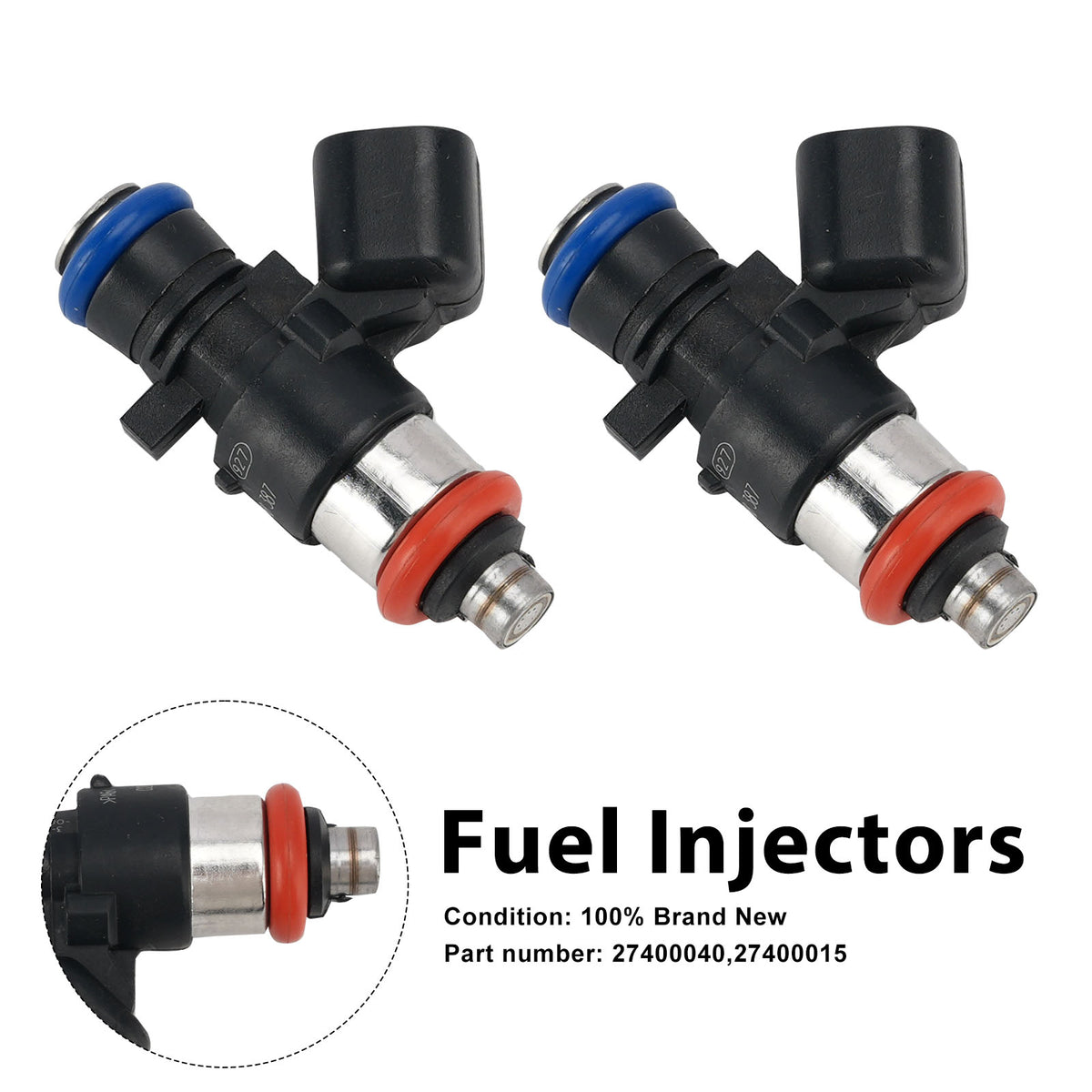 M8 Screamin Eagle 2PC Fuel Injectors 5.5g/s 27400015 27400040 Fits