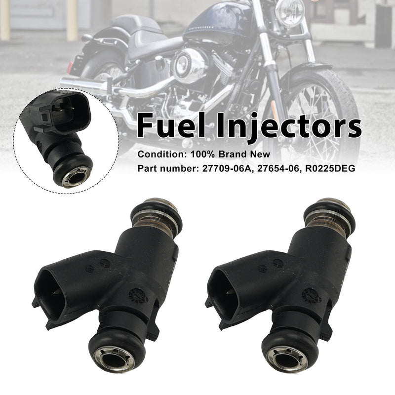 Dyna Cross Bones 25 Degree 2PC 27654-06 Fuel Injectors 27709-06A Fits