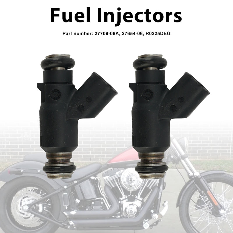 Dyna Cross Bones 25 Degree 2PC 27654-06 Fuel Injectors 27709-06A Fits