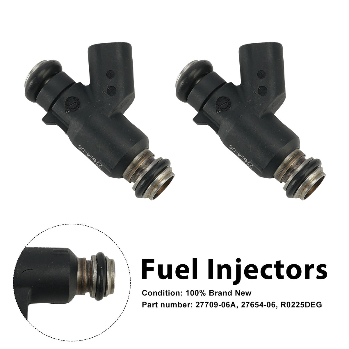 Dyna Cross Bones 25 Degree 2PC 27654-06 Fuel Injectors 27709-06A Fits