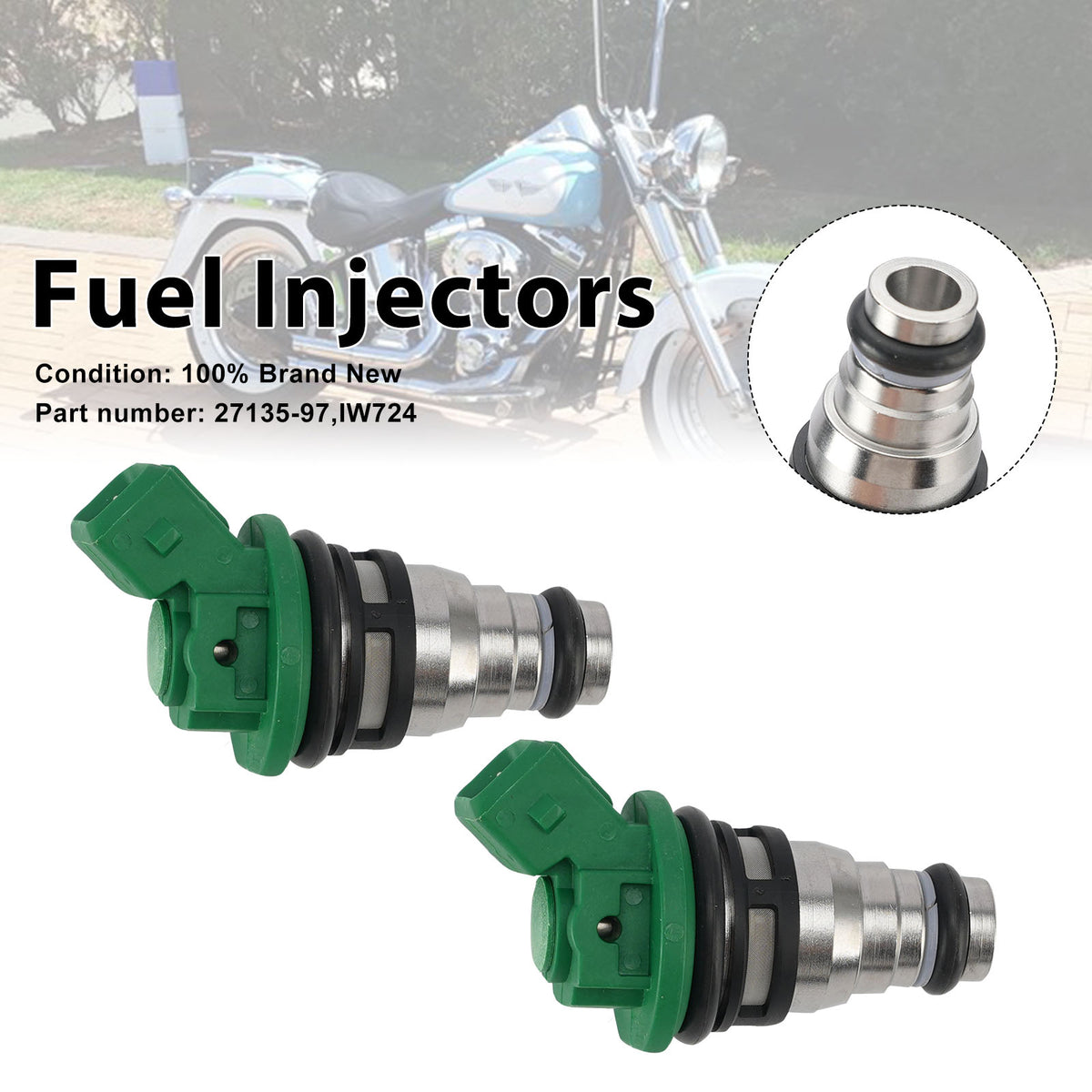 Dyna Bad Boy 1200 Sportster Road King 2PC IW724 Fuel Injectors 27135-97