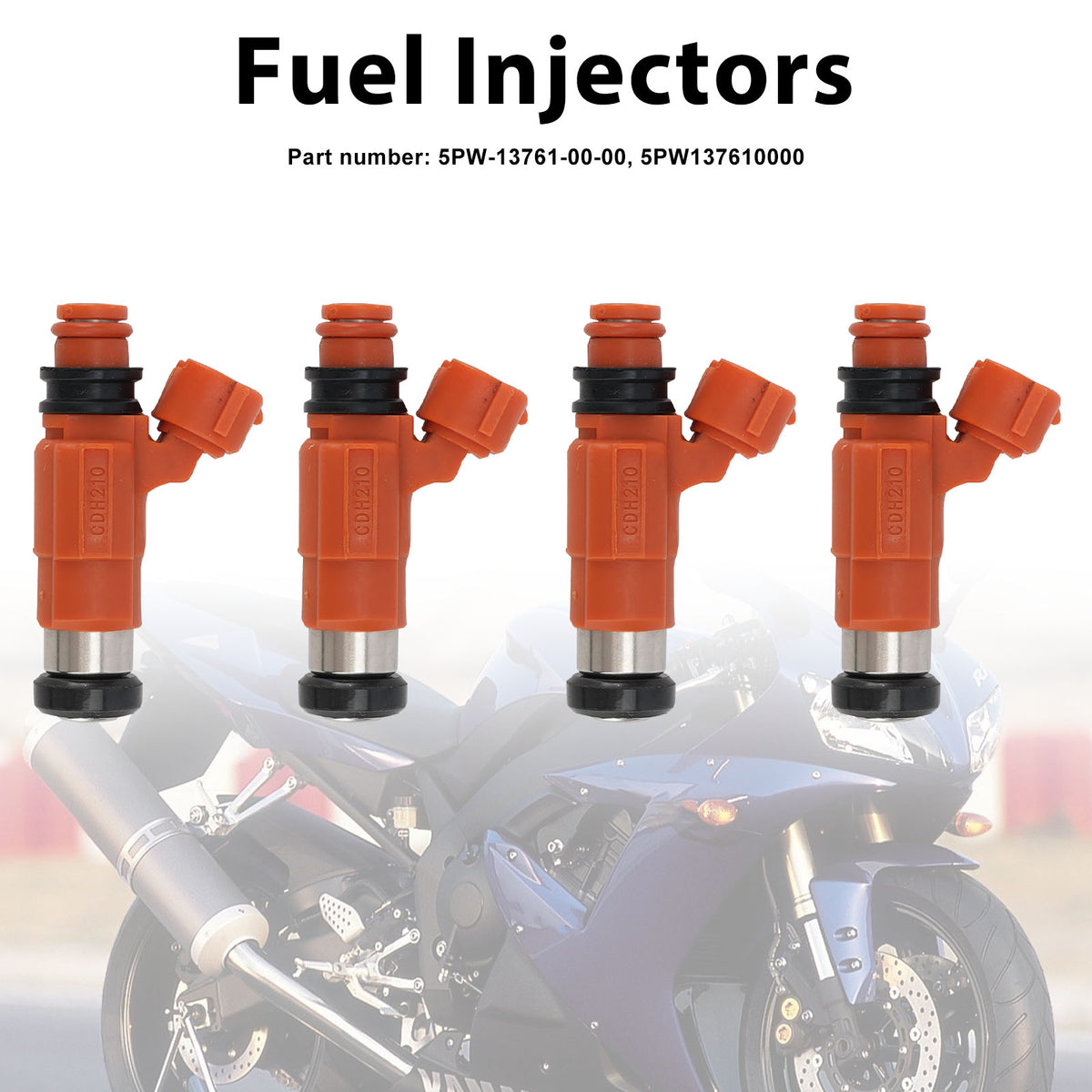 Yamaha YZF R1 YZF-R1 2002-2003 4PC Fuel Injectors 5PW-13761-00-00