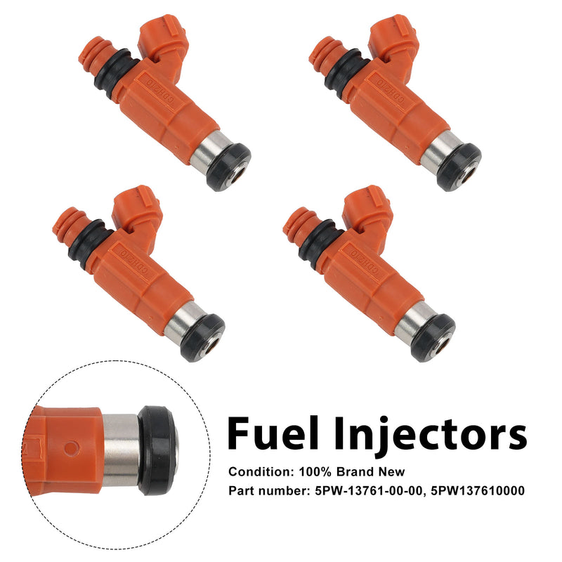 Yamaha YZF R1 YZF-R1 2002-2003 4PC Fuel Injectors 5PW-13761-00-00