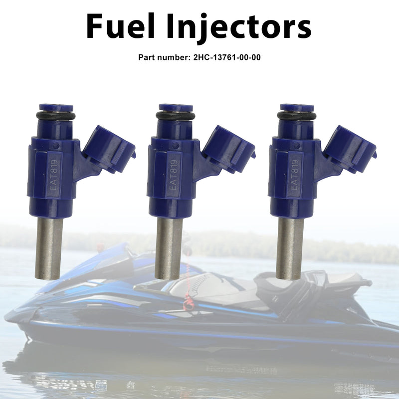 Yamaha WaveRunner 2018-2023 VX EX 3PC Fuel Injectors 2HC-13761-00-00