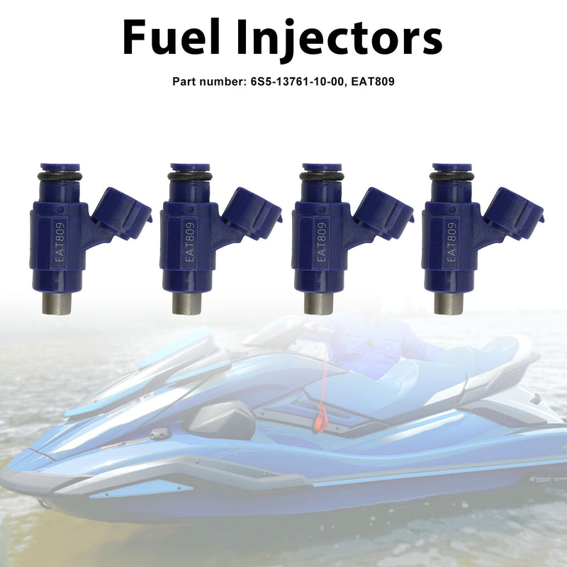 Yamaha WaveRunner VX HO SHO 4PC EAT809 Fuel Injectors 6S5-13761-10-00