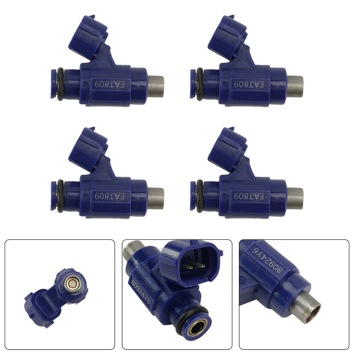 Yamaha WaveRunner VX HO SHO 4PC EAT809 Fuel Injectors 6S5-13761-10-00