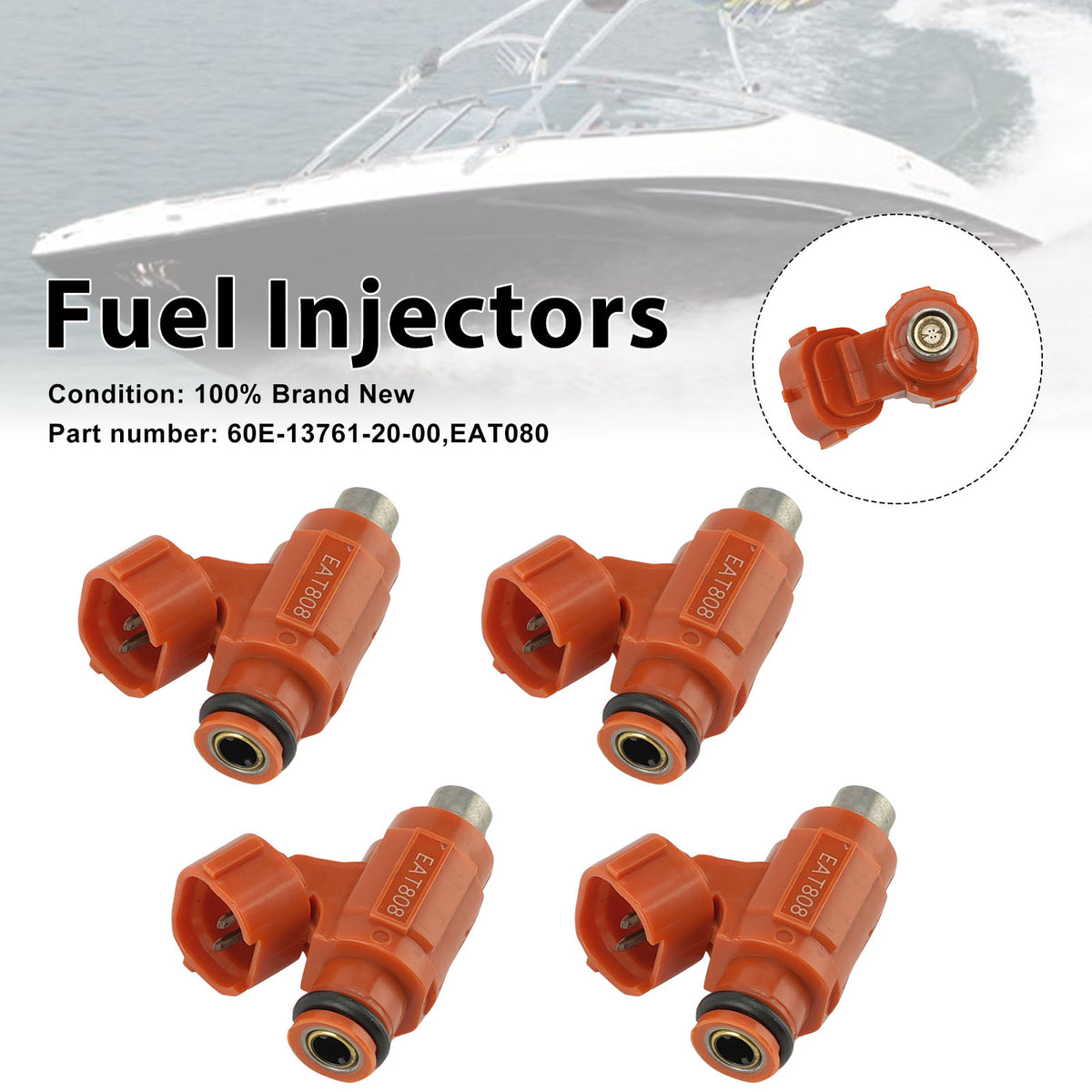 Yamaha 1100 2012-2015 4PC EAT080 Fuel Injectors 60E-13761-20-00