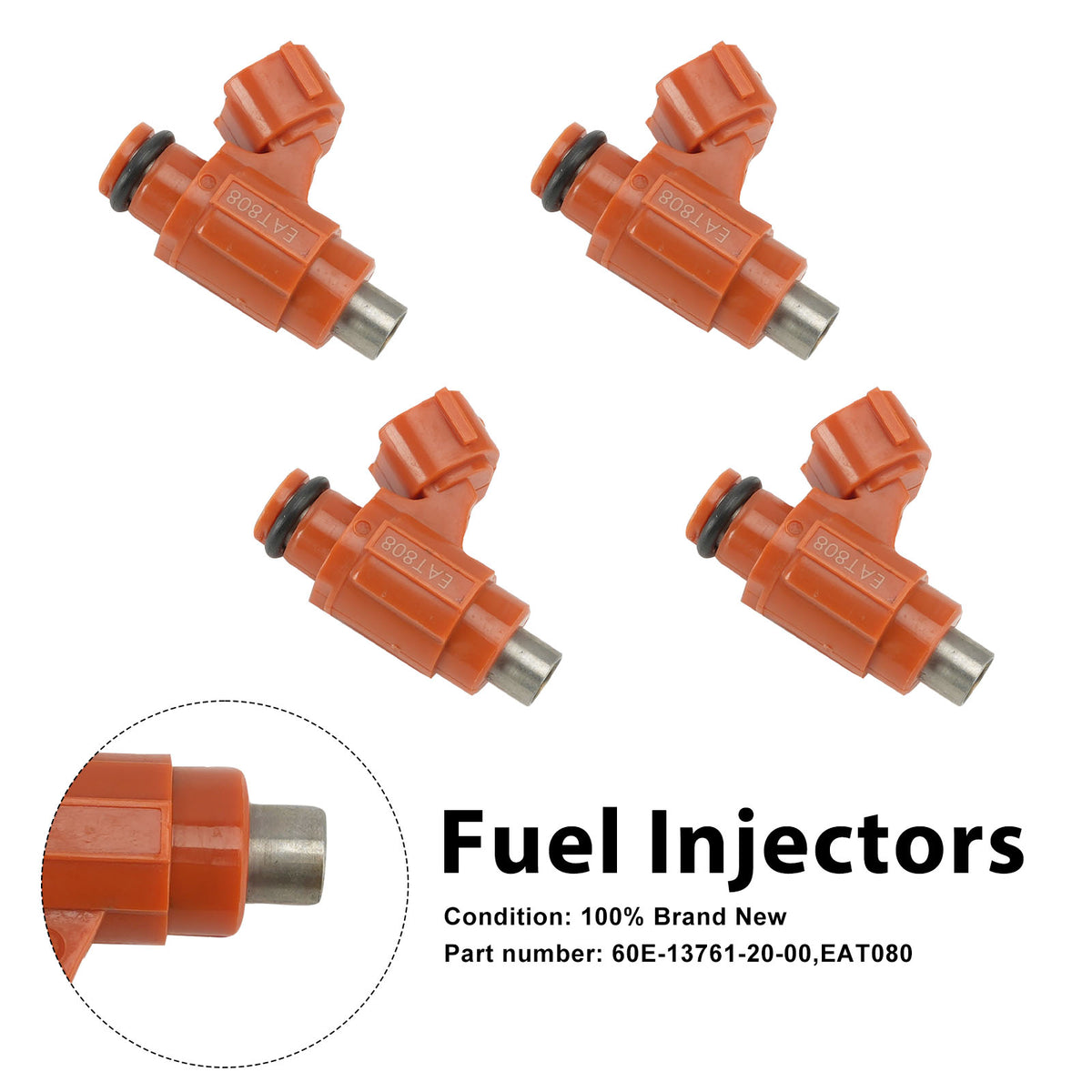 Yamaha 1100 2012-2015 4PC EAT080 Fuel Injectors 60E-13761-20-00