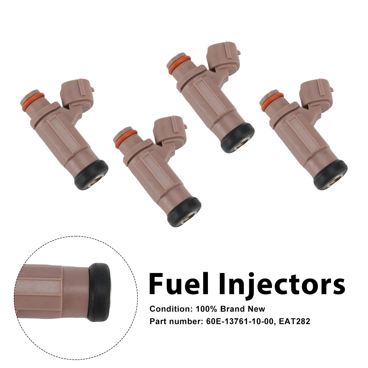 Yamaha PWC FX SX AR VX 4PC EAT282 Fuel Injectors 60E-13761-10-00