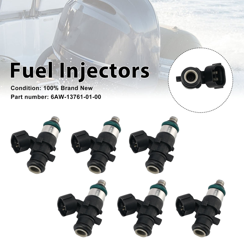 Yamaha Outboard 300HP LF300XSB2 6PC Fuel Injectors 6AW-13761-01-00