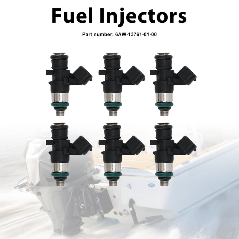 Yamaha Outboard 300HP LF300XSB2 6PC Fuel Injectors 6AW-13761-01-00