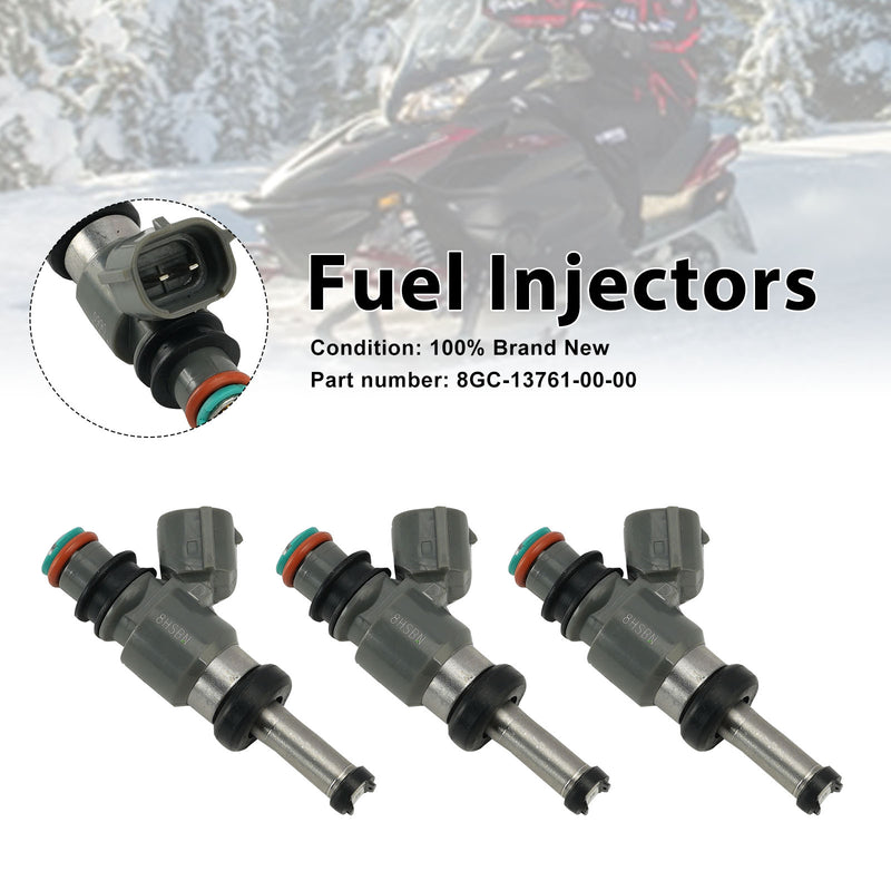Yamaha PHAZER MTX FX NYTRO MTX GT RTX 3PC Fuel Injectors 8GC-13761-00-00