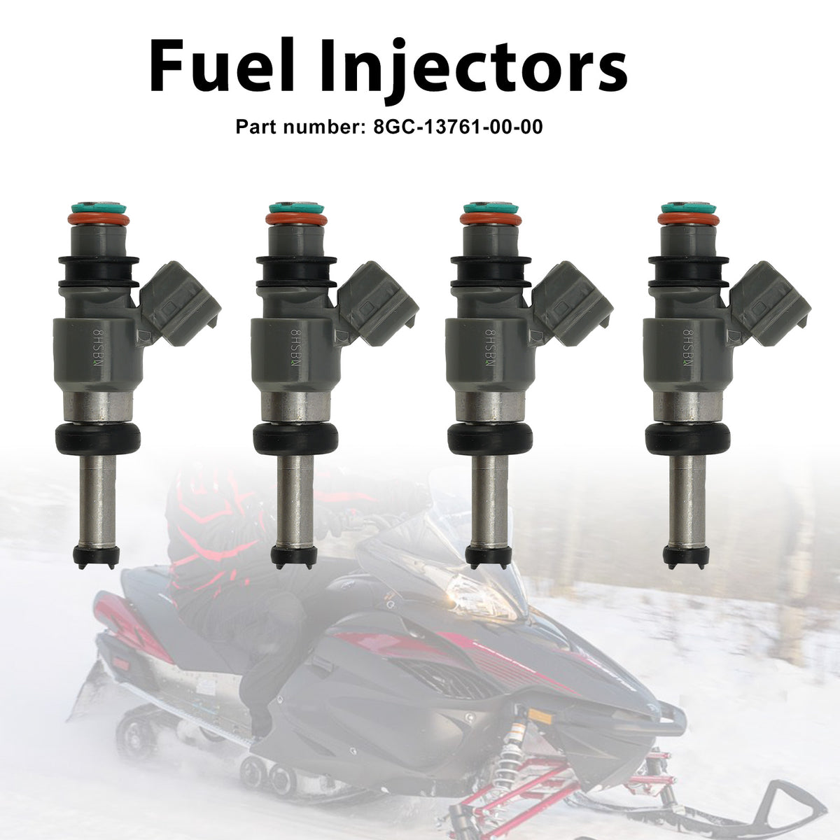 Yamaha PHAZER MTX FX NYTRO MTX GT RTX 3PC Fuel Injectors 8GC-13761-00-00