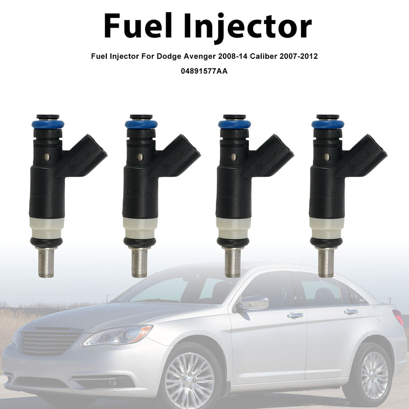 Dodge Avenger 2008-2014 Caliber 2007-2012 04891577AA 4PCS Fuel Injector
