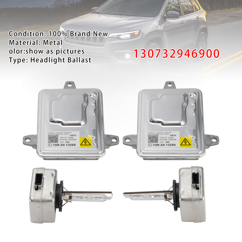 2014-2018 Jeep Cherokee Xenon Ballast HID Control Unit+ D3S Bulbs Kit