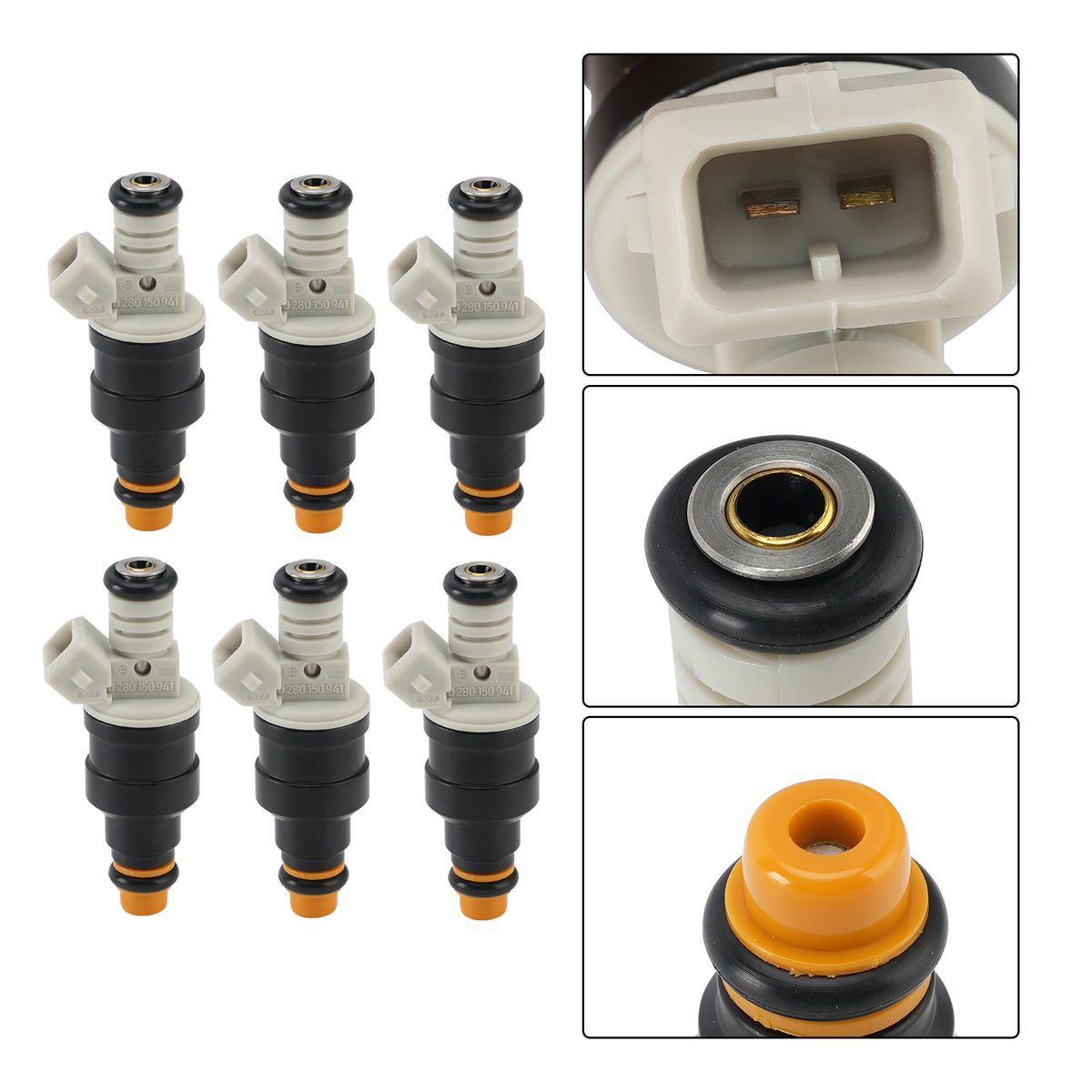 BMW K1 K100 K1100 K1200 RS LT GT 6PCS 0280150941 Fuel Injector 0280150705