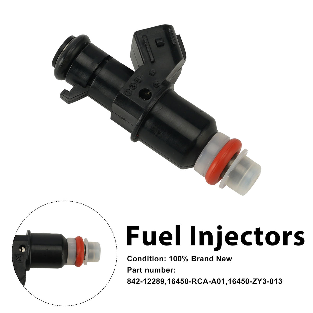 Honda Outboard 842-12289 Fuel Injectors 16450-RCA-A01 16450-ZY3-013