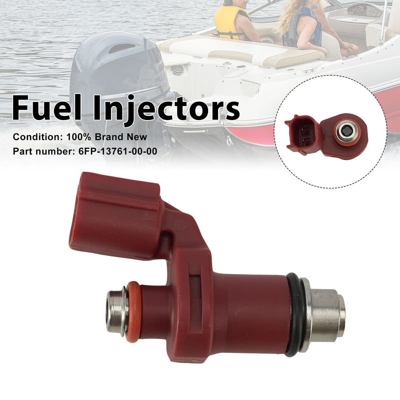 Yamaha Outboard 75HP 90HP Fuel Injectors 6FP-13761-00-00