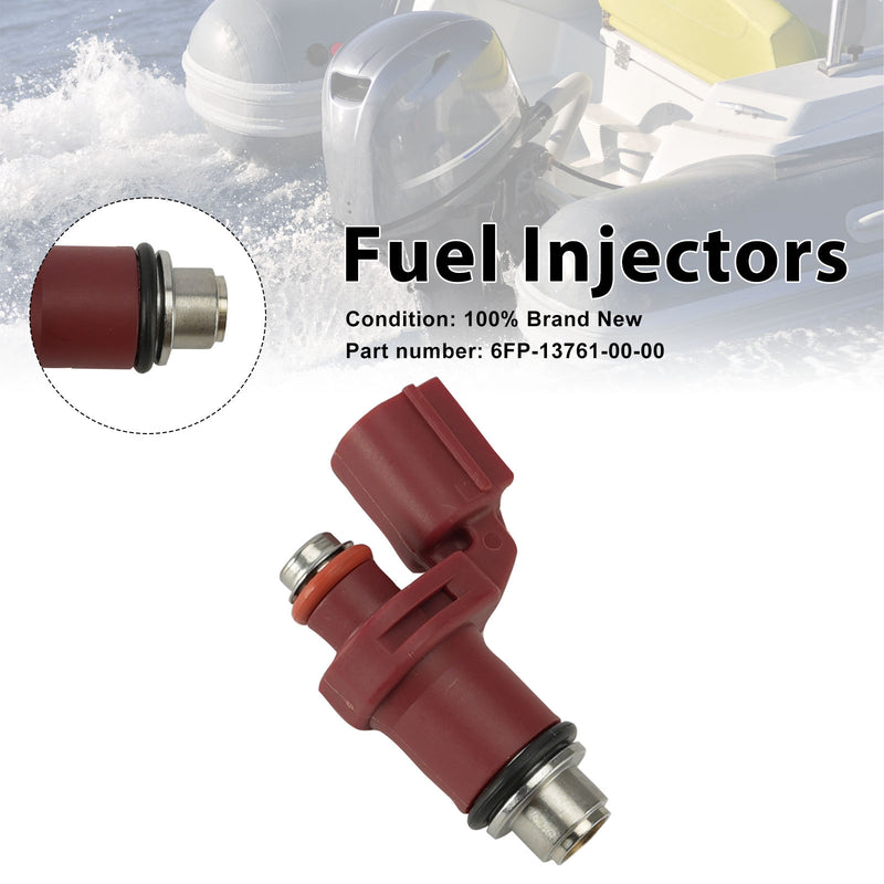 Yamaha Outboard 75HP 90HP Fuel Injectors 6FP-13761-00-00