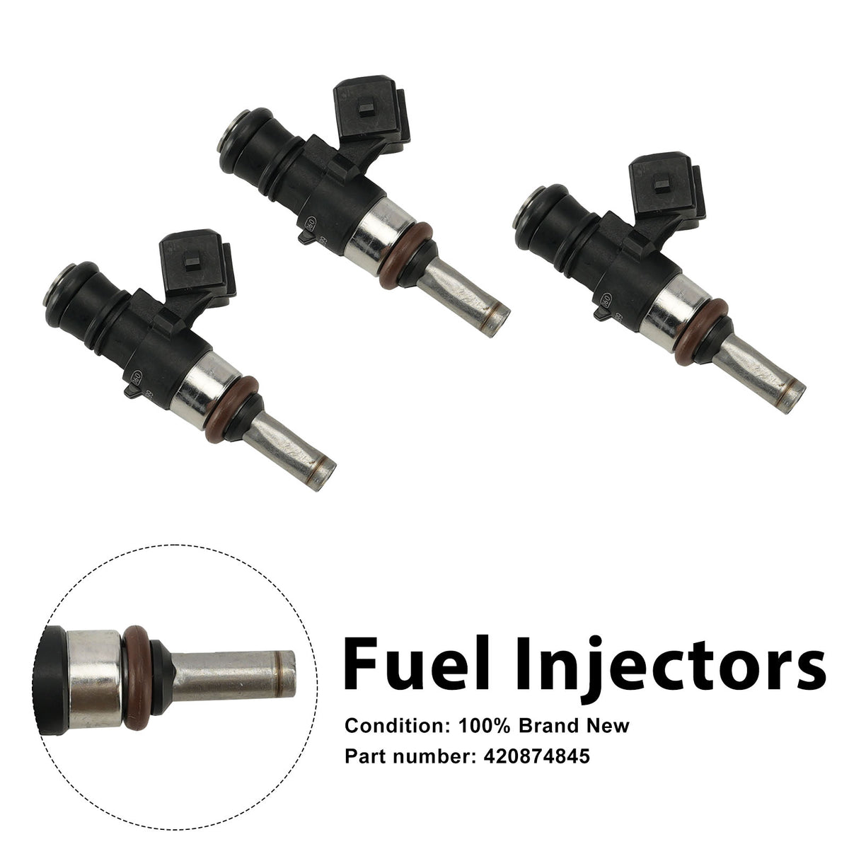 Can-Am Maverick X3 Turbo 2017-2022 3PC 420874845 Fuel Injectors