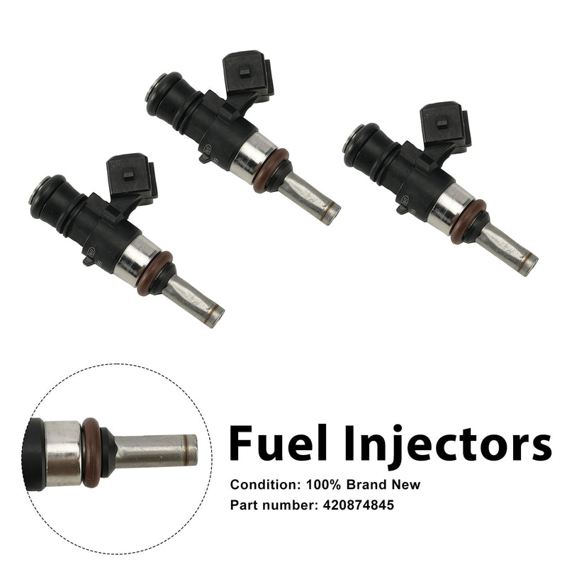 Can-Am Maverick X3 Turbo 2017-2022 3PC 420874845 Fuel Injectors