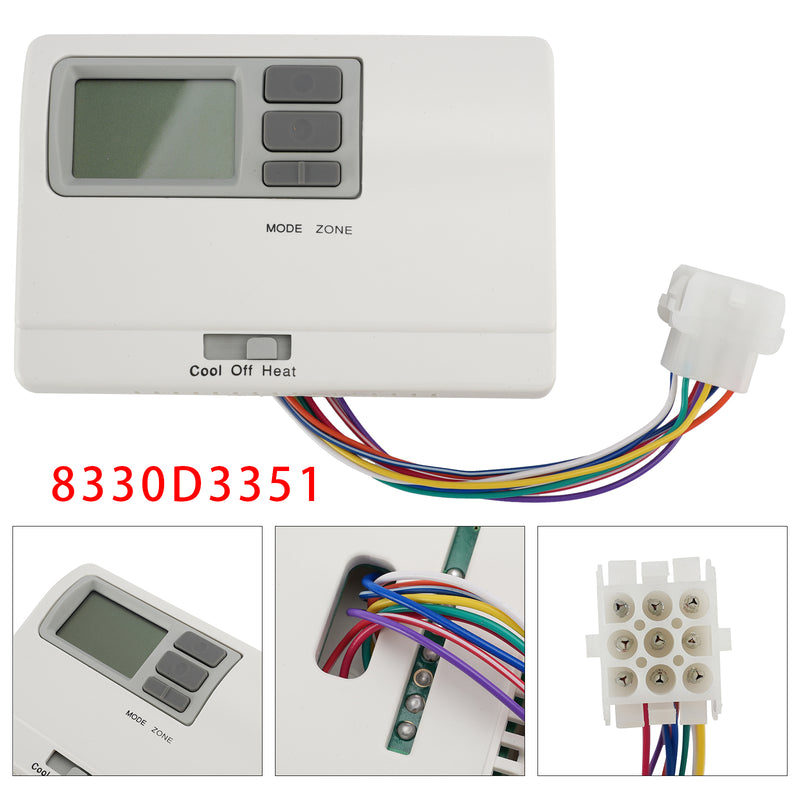 Coleman 8330D3351 Digital Thermostat Rv Thermostat Heat/Cool WallMount White