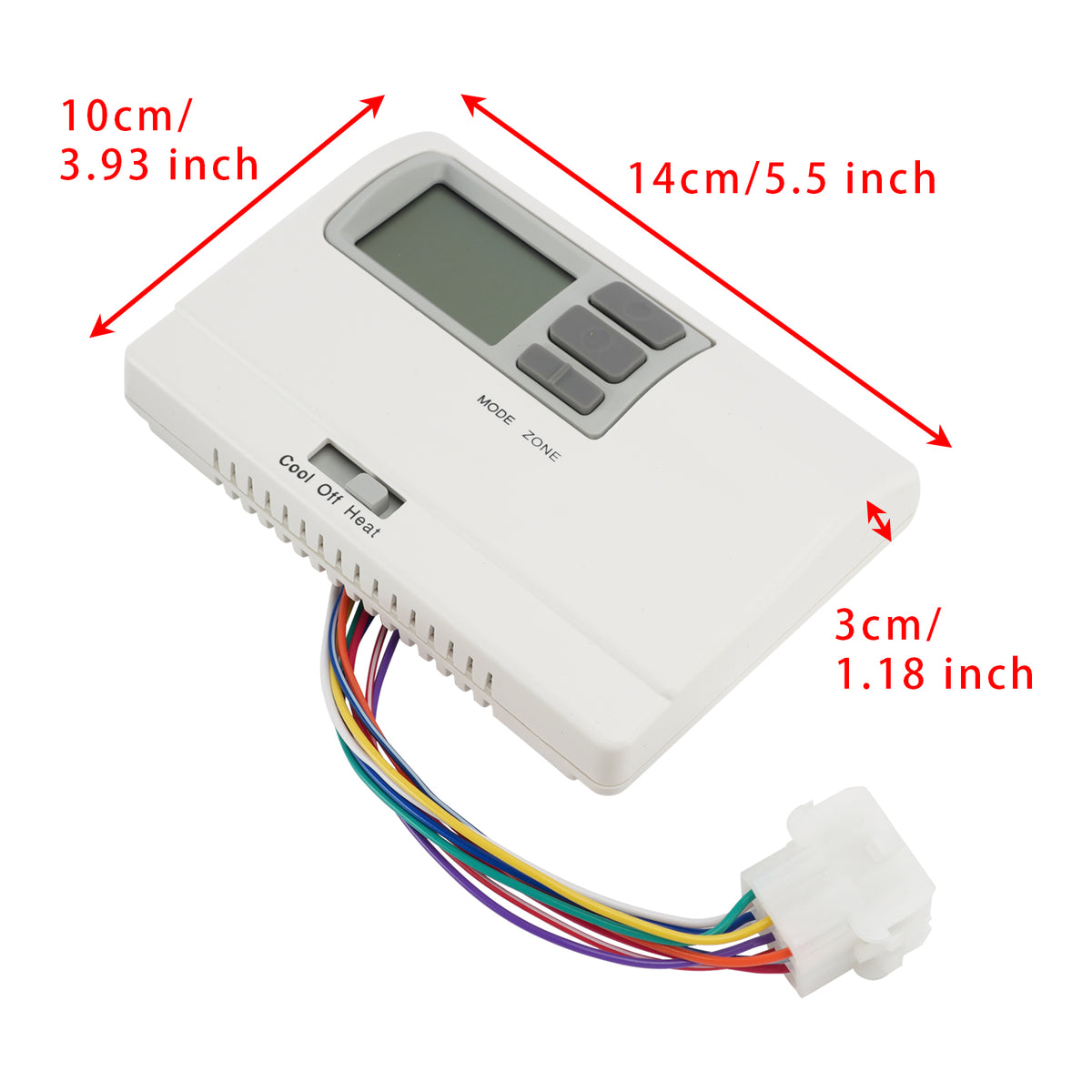 Coleman 8330D3351 Digital Thermostat Rv Thermostat Heat/Cool WallMount White