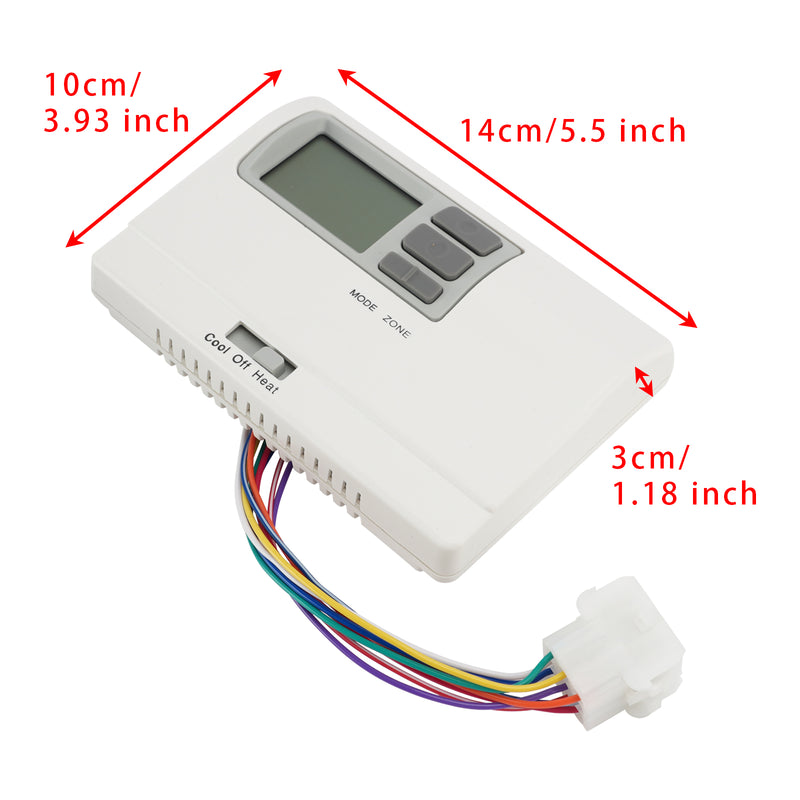Coleman 8330D3351 Digital Thermostat Rv Thermostat Heat/Cool WallMount White