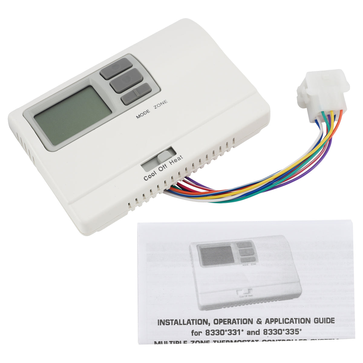 Coleman 8330D3351 Digital Thermostat Rv Thermostat Heat/Cool WallMount White