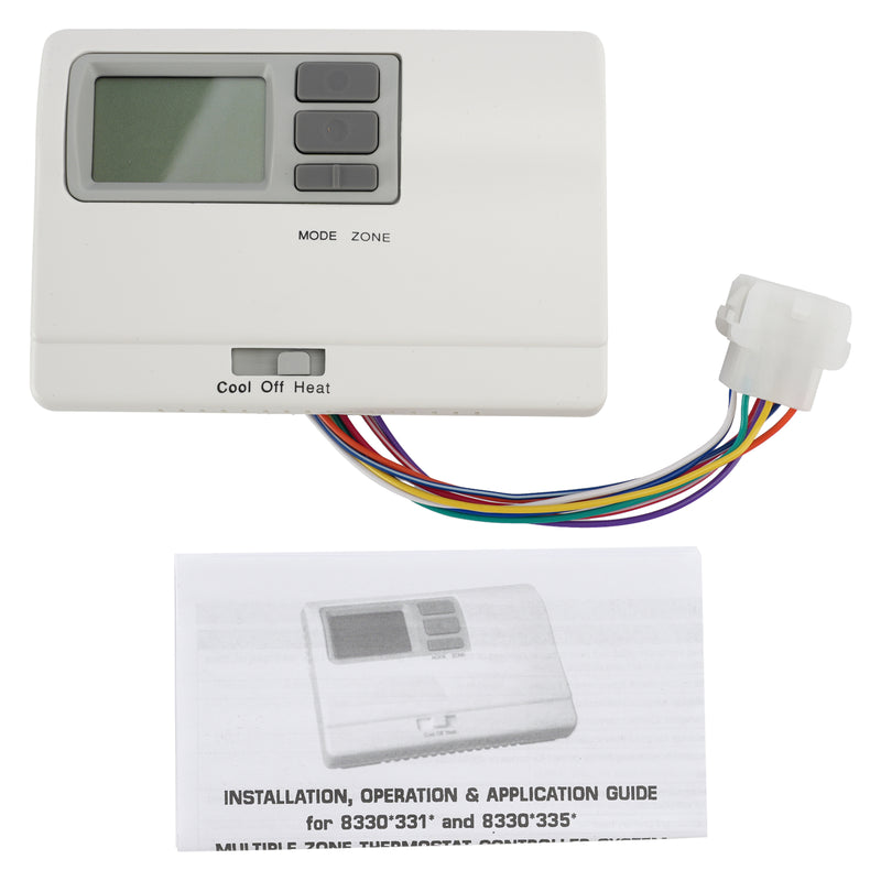 Coleman 8330D3351 Digital Thermostat Rv Thermostat Heat/Cool WallMount White