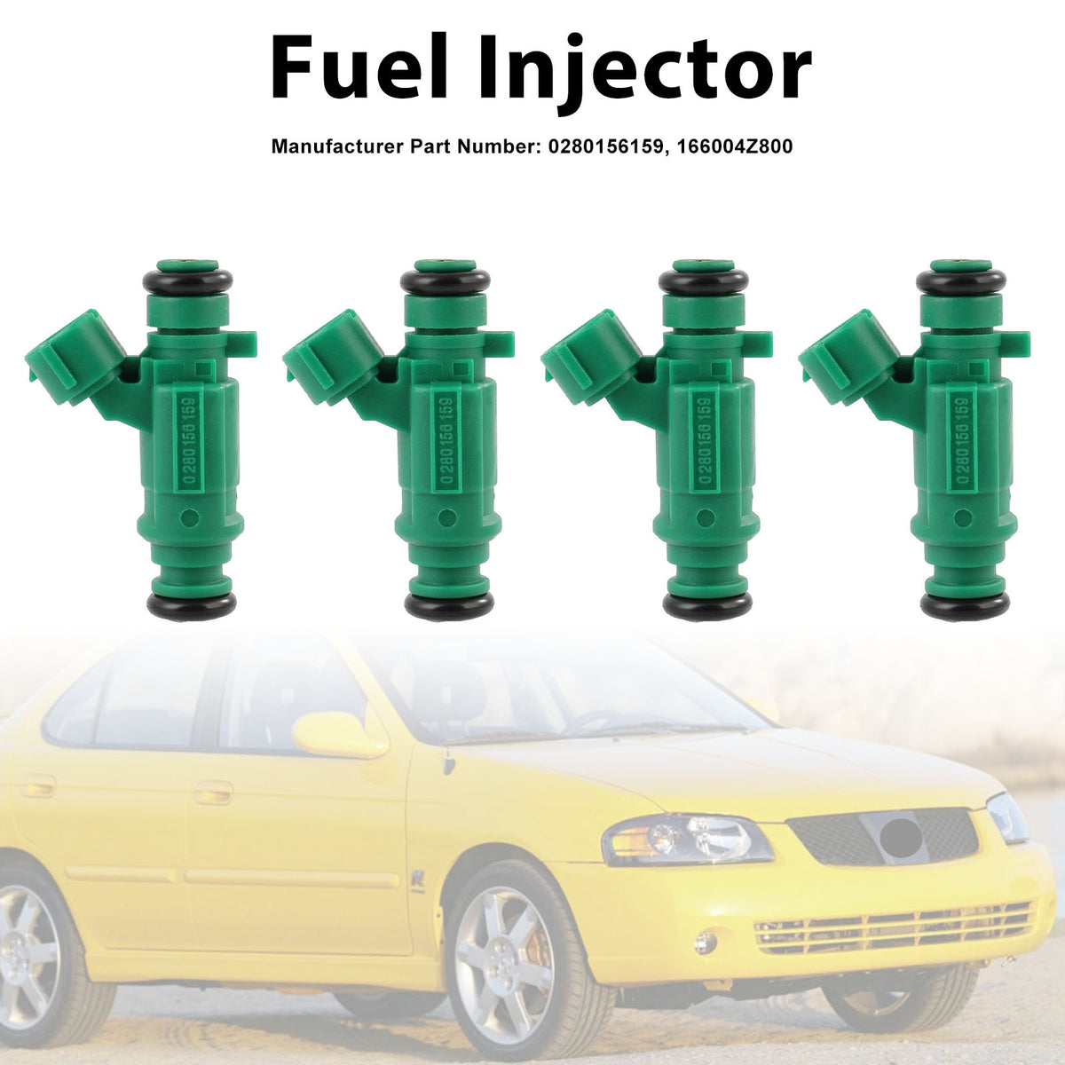 Nissan Sentra L4 1.8 2003-2006 0280156159 16600-4Z800 4PCS Fuel Injector