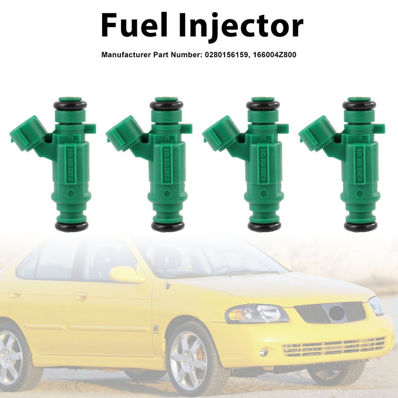 Nissan Sentra L4 1.8 2003-2006 0280156159 16600-4Z800 4PCS Fuel Injector