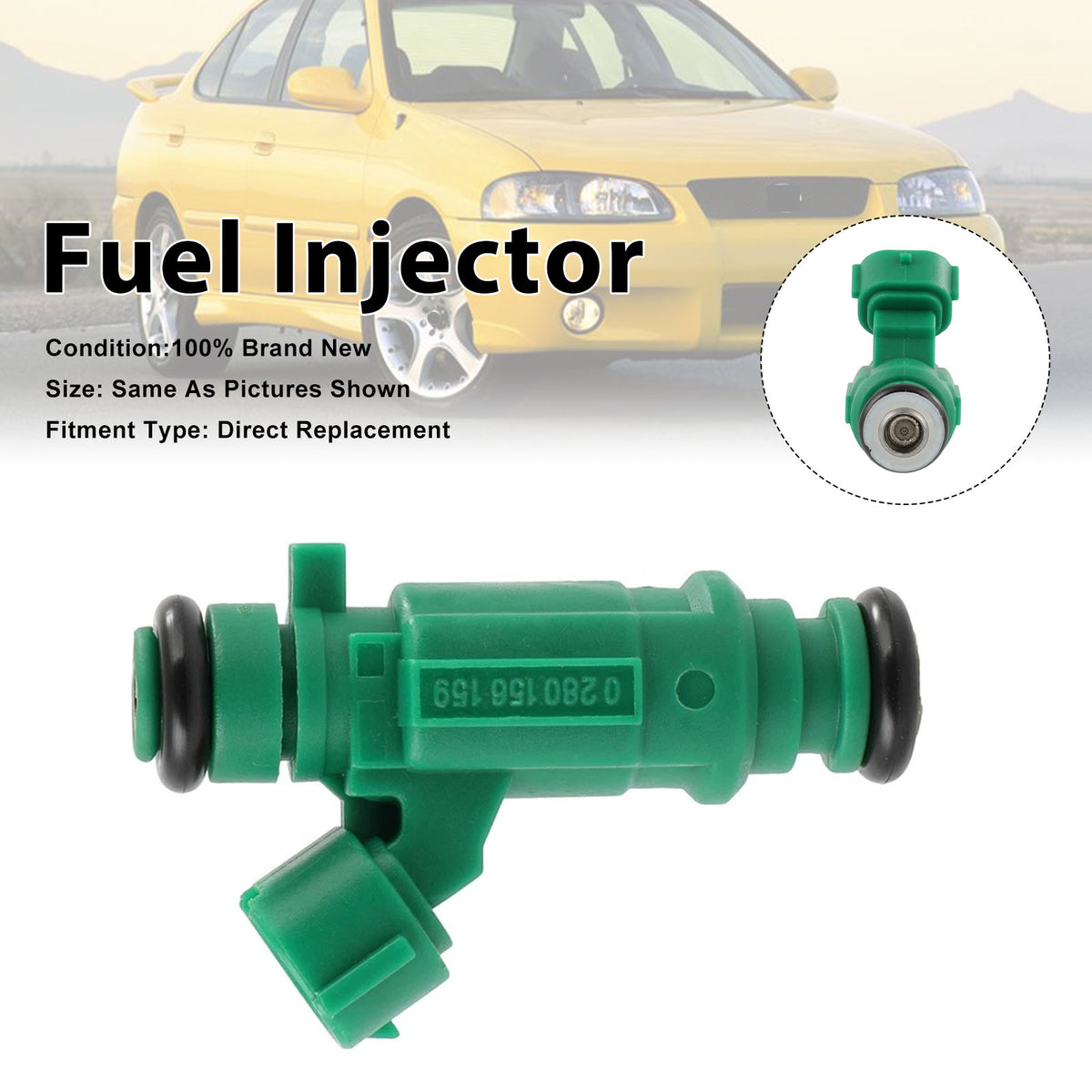Nissan Sentra L4 1.8 2003-2006 0280156159 16600-4Z800 1PCS Fuel Injector