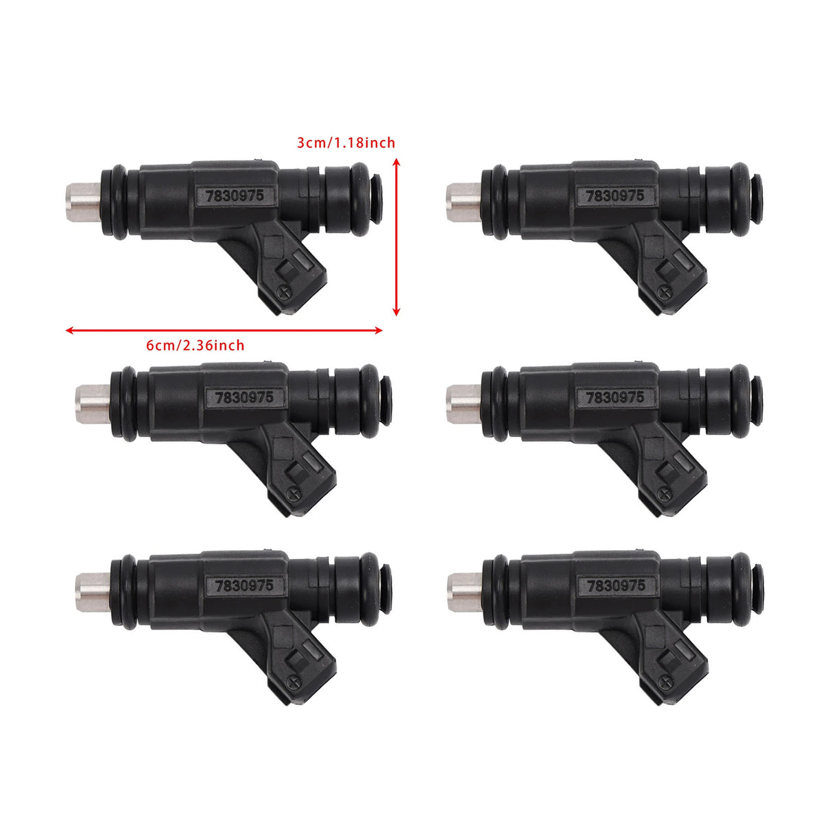 BMW 3 Series M3 2000-2006 Z3 2001-2003 0280156052 6PCS Fuel Injector