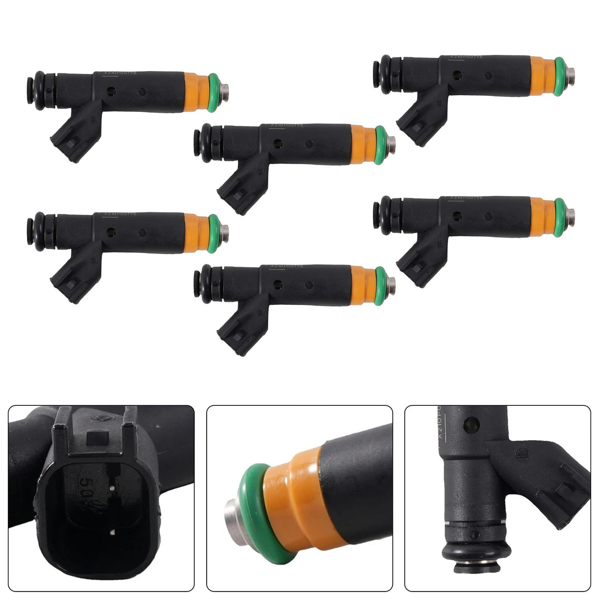 Ford E-150 E-250 F-150 4.2L V6 2000-2003 YR3E-A6A 6PCS Fuel Injector