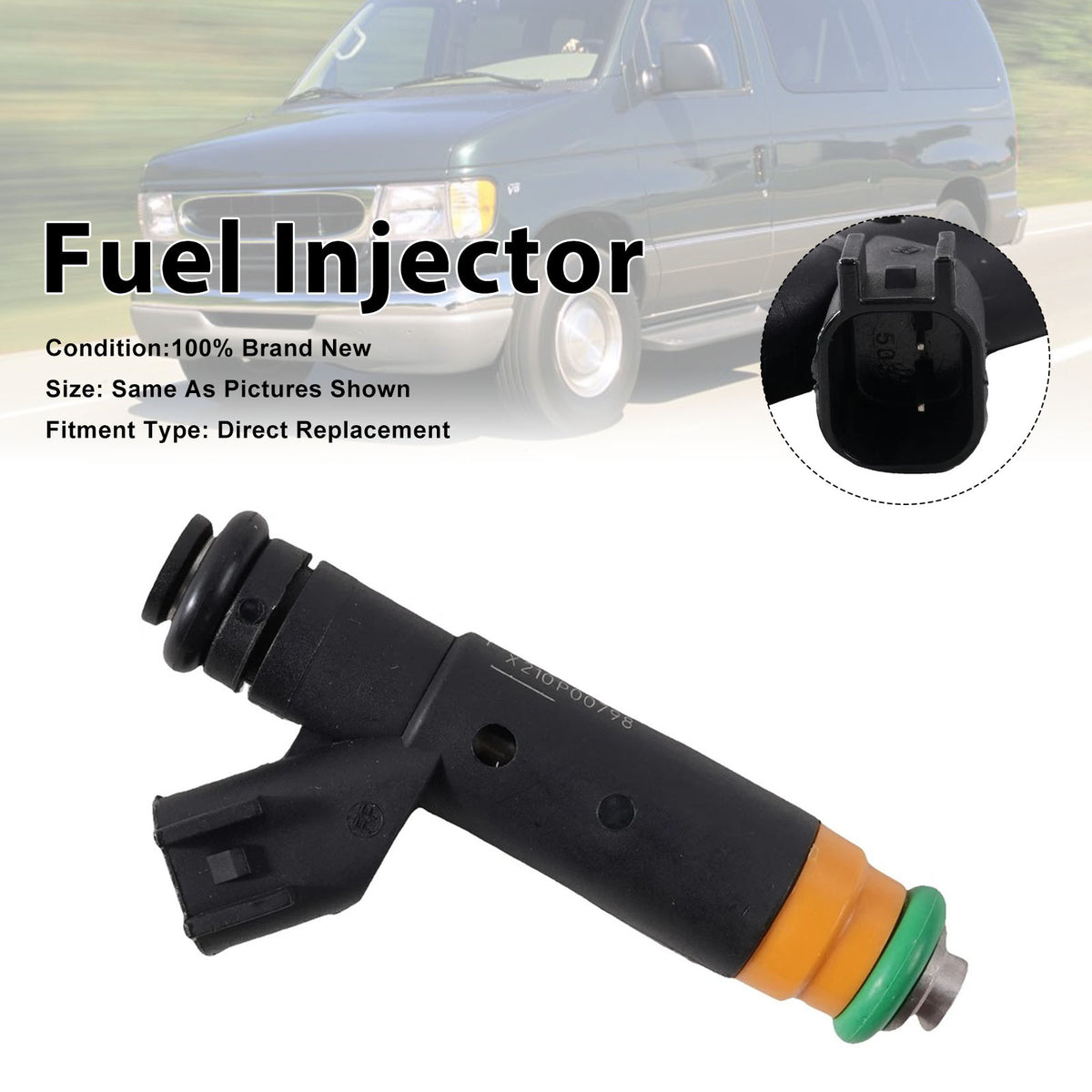 Ford E-150 E-250 F-150 4.2L V6 2000-2003 YR3E-A6A 1PCS Fuel Injector