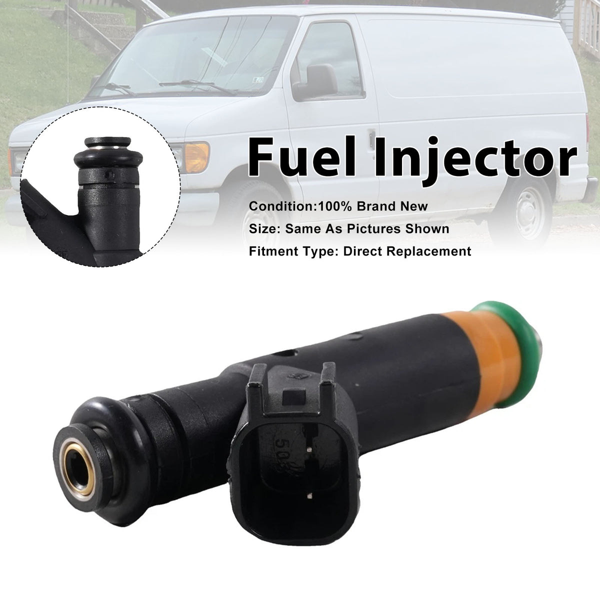 Ford E-150 E-250 F-150 4.2L V6 2000-2003 YR3E-A6A 1PCS Fuel Injector