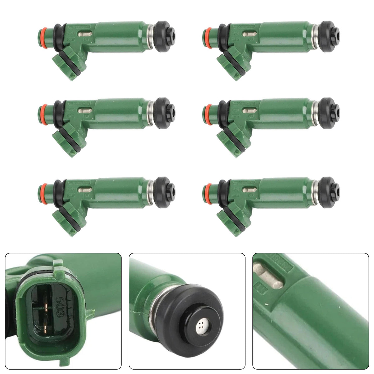 Toyota Landcruiser FZJ78 1FZ-FE 1999-2006 23250-66010 6PCS Fuel Injector