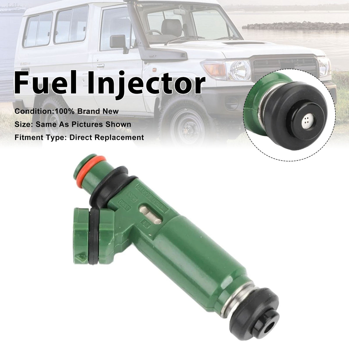 Toyota Landcruiser FZJ78 1FZ-FE 1999-2006 23250-66010 1PCS Fuel Injector